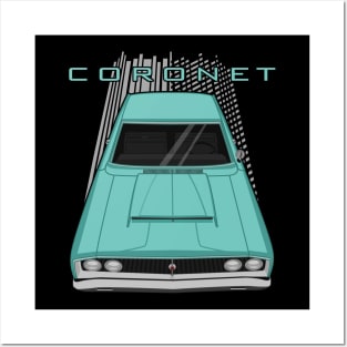 Dodge Coronet 1968 - turquoise Posters and Art